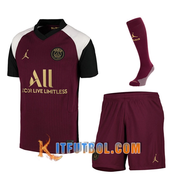 Traje Camisetas Futbol PSG Tercera (Cortos+Calcetines) 20/21