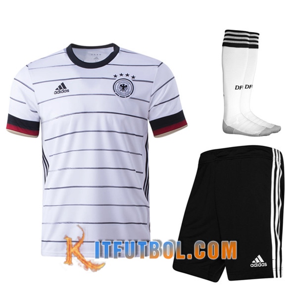 Traje Camisetas Futbol Alemania Primera (Cortos+Calcetines) UEFA Euro 2020