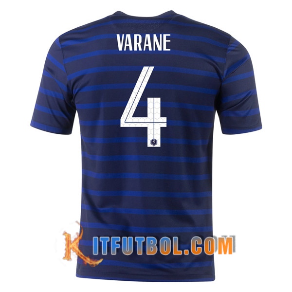 Camisetas Futbol Francia (Varane 4) Primera UEFA Euro 2020
