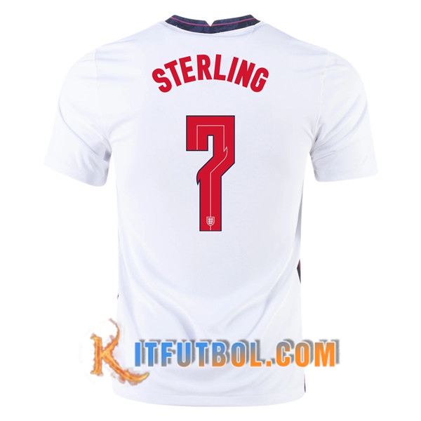 Camisetas Futbol Inglaterra (Sterling 7) Primera UEFA Euro 2020