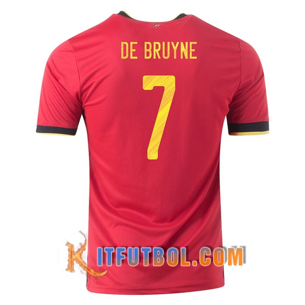 Camisetas Futbol Belgica (DE bruyne 7) Primera UEFA Euro 2020