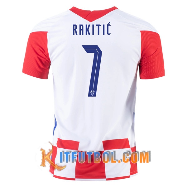 Camisetas Futbol Croacia (RAKITIC 7) Primera UEFA Euro 2020