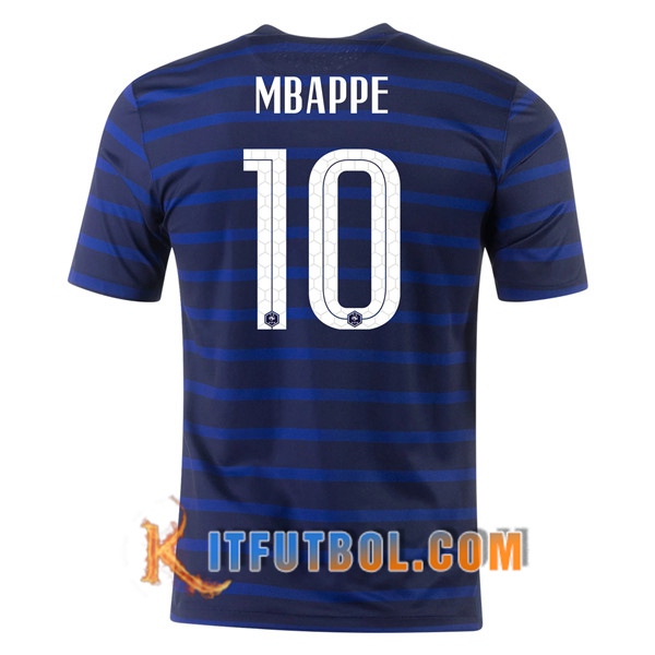 Camisetas Futbol Francia (Mbappe 10) Primera UEFA Euro 2020