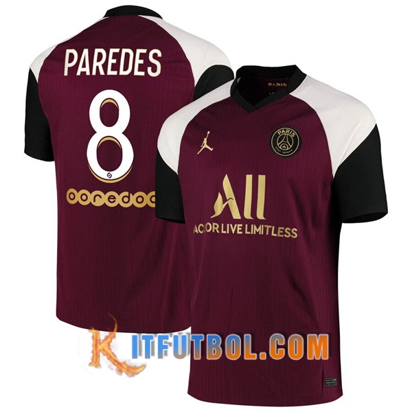 Camisetas Futbol PSG (Paredes 8) Tercera 20/21