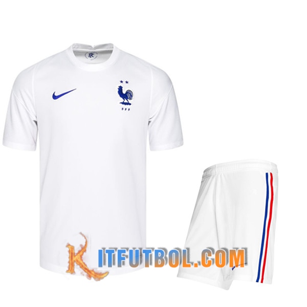 Nueva Camisetas Futbol Francia Ninos Segunda UEFA Euro 2020