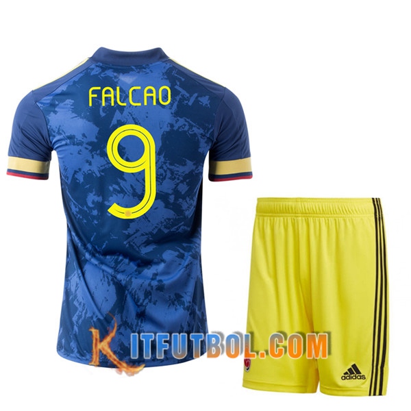 Camisetas Futbol UEFA Euro 2020 Colombia (FALCAO 9) Ninos Segunda