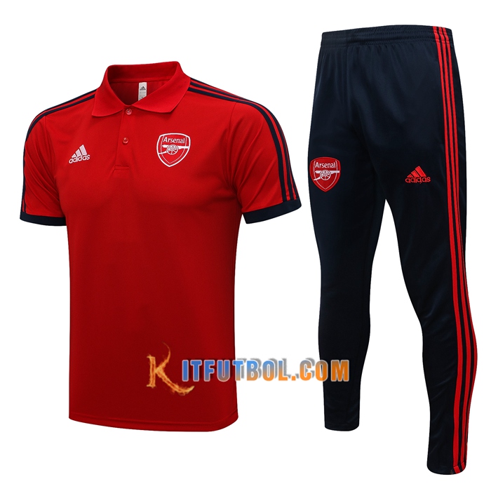 Camiseta Entrenamiento FC Arsenal + Pantalones Rojo/Negro 2021/2022