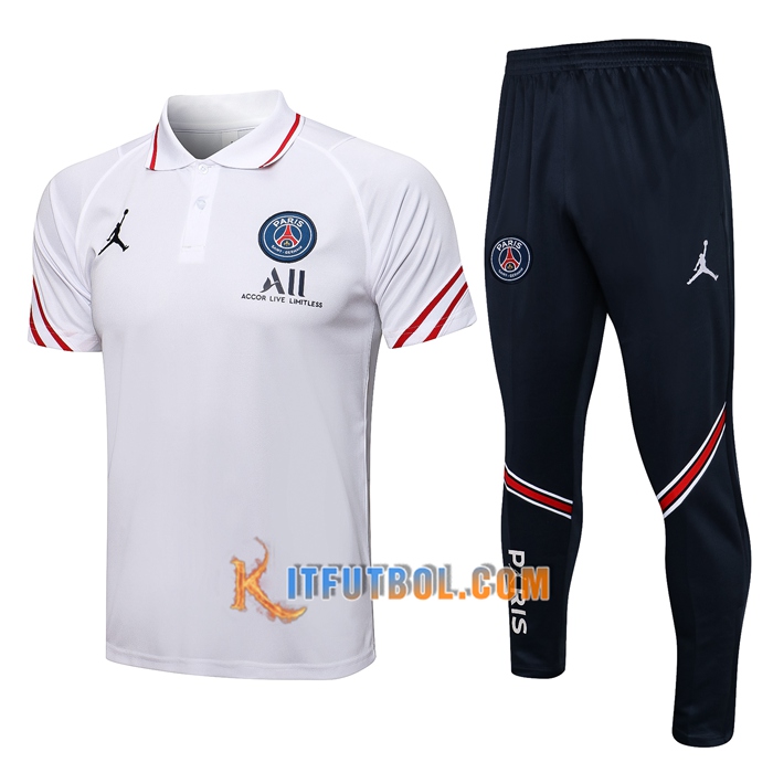 Camiseta Entrenamiento Jordan PSG + Pantalones Blanca 2021/2022
