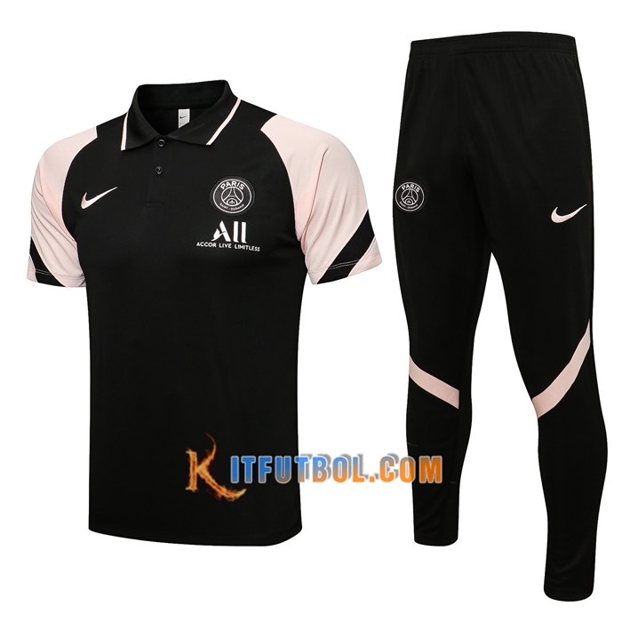 Camiseta Entrenamiento Jordan PSG + Pantalones Negro/Rosa 2021/2022