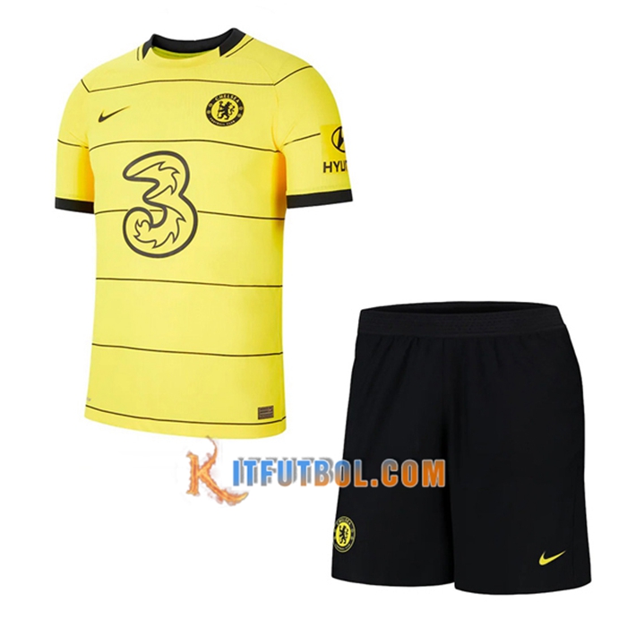 Traje Camiseta Futbol FC Chelsea Alternativo + Cortos 2021/2022