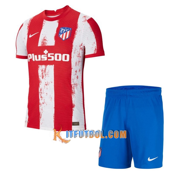 Traje Camiseta Futbol Atletico Madrid Titular + Cortos 2021/2022