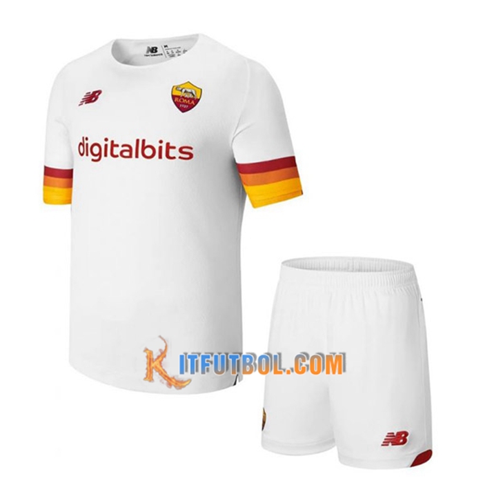 Camiseta Futbol AS Roma Ninos Alternativo 2021/2022