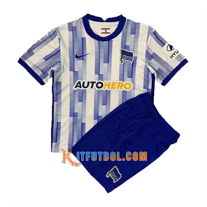 Camiseta Futbol Hertha BSC Ninos Titular 2021/2022