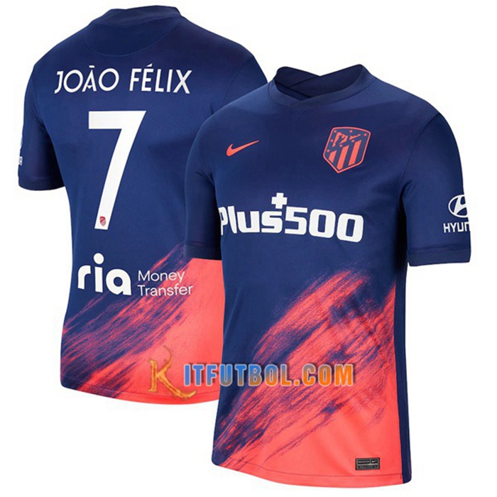 Camiseta Futbol Atletico Madrid (Joao Felix 7) Tercero 2021/2022