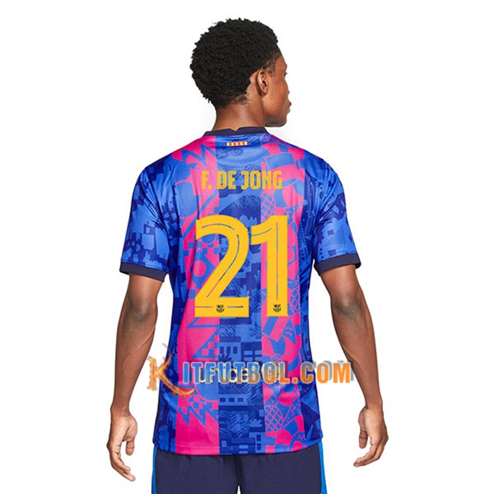 Camiseta Futbol FC Barcelona (Frenkie de Jong 21) Tercero 2021/2022