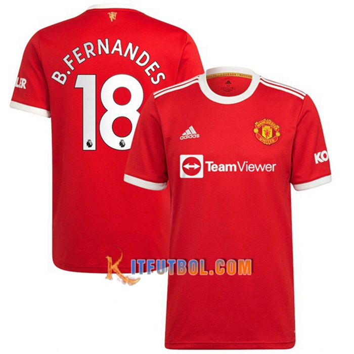Camiseta Futbol Manchester United (B.Fernandes 18) Titular 2021/2022