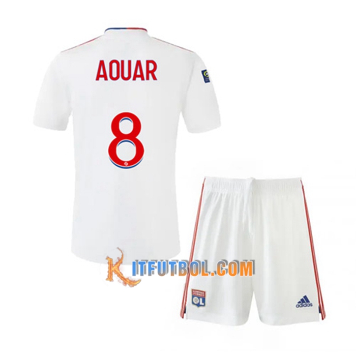 Camiseta Futbol Lyon (AOUAR 8) Ninos Titular 2021/2022