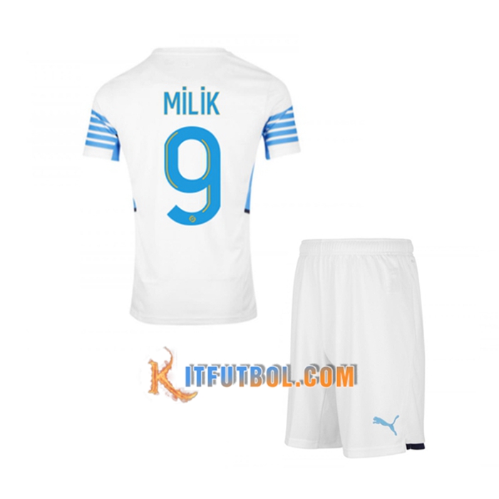 Camiseta Futbol Marsella OM (MILIK 9) Ninos Tercero 2021/2022