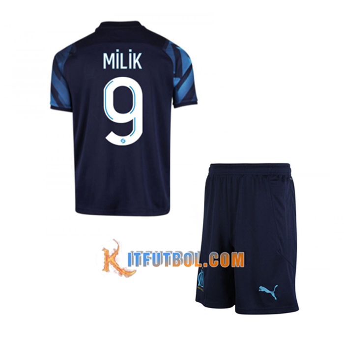 Camiseta Futbol Marsella OM (MILIK 9) Ninos Alternativo 2021/2022