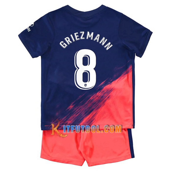 Camiseta Futbol Atletico Madrid (Griezmann 8) Ninos Alternativo 2021/2022