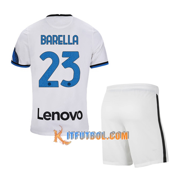 Camiseta Futbol Inter Milan (BARELLA 23) Ninos Alternativo 2021/2022