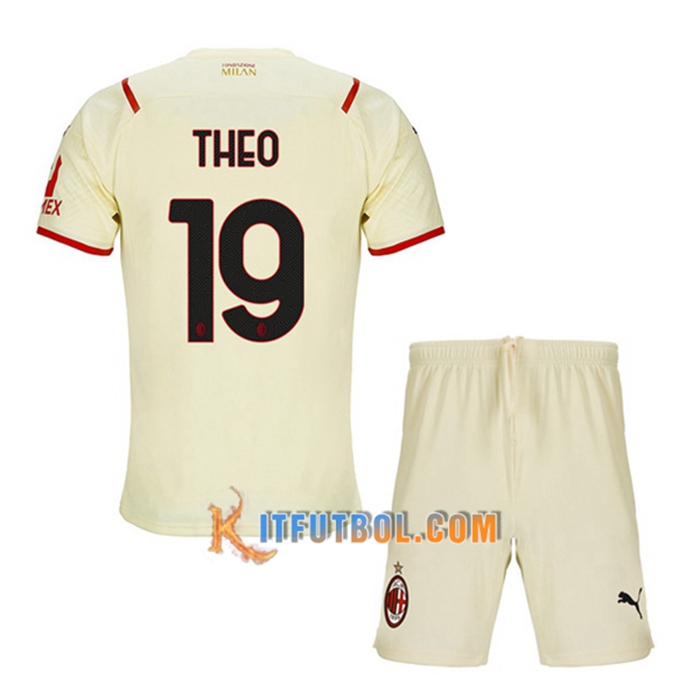 Camiseta Futbol AC Milan (THEO 19) Ninos Alternativo 2021/2022