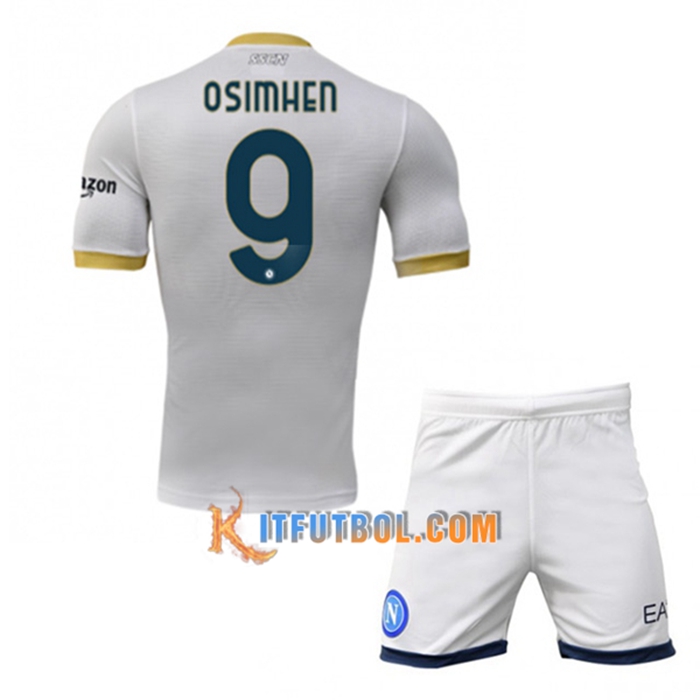 Camiseta Futbol SSC Napoli (OSIMHEN 9) Ninos Alternativo 2021/2022