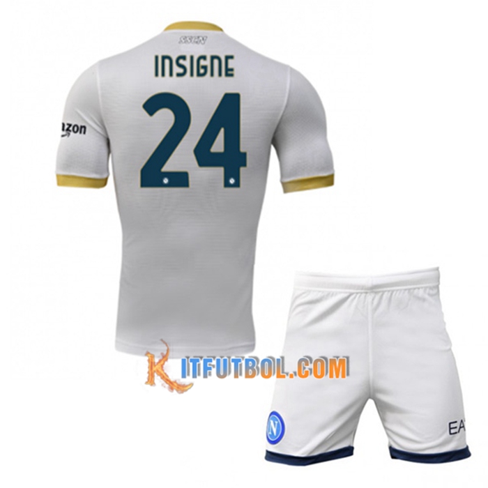 Camiseta Futbol SSC Napoli (INAIGNE 24) Ninos Alternativo 2021/2022