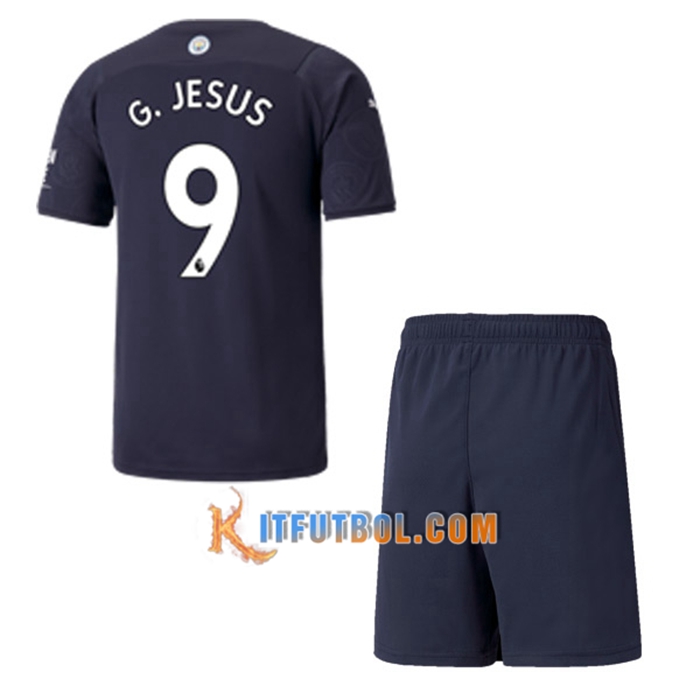 Camiseta Futbol Manchester City (G.JESUS 9) Ninos Tercero 2021/2022