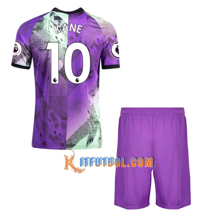 Camiseta Futbol Tottenham Hotspur (Harry Kane 10) Ninos Tercero 2021/2022
