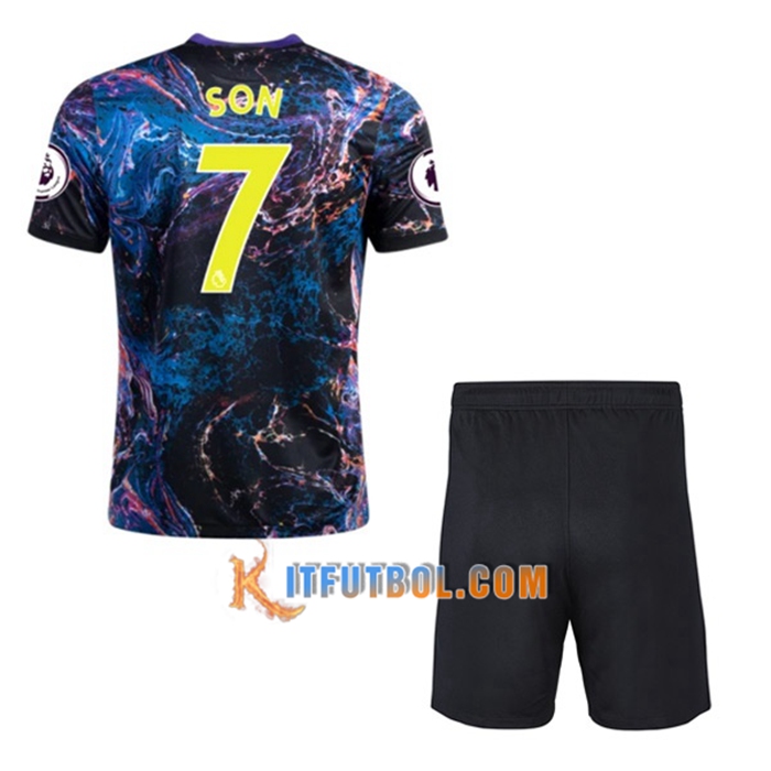 Camiseta Futbol Tottenham Hotspur (Son Heung-Min 7) Ninos Alternativo 2021/2022