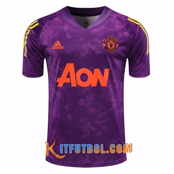 Camisetas de entrenamiento Manchester United Purpura 20/21