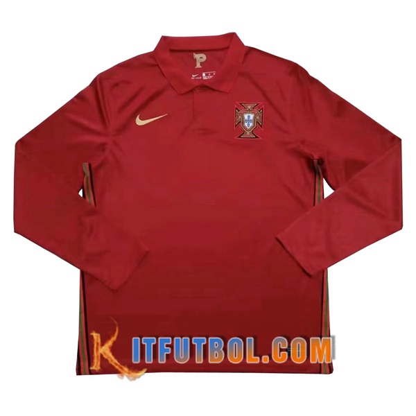 Camisetas Personalizadas Futbol Portugal Primera Manga Larga 20/21