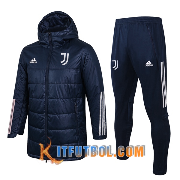 Nueva Chaqueta de Plumas Juventus + Pantalones Azul Marin 20/21