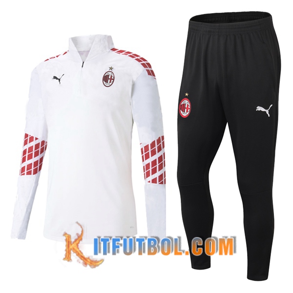 Nueva Chandal Futbol - Chaqueta + Pantalones Milan AC Blanco 20/21