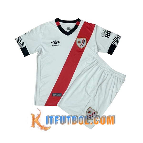 Camisetas Personalizadas Futbol Rayo Vallecano Ninos Primera 20/21