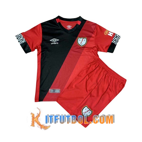 Camisetas Personalizadas Futbol Rayo Vallecano Ninos Tercera 20/21