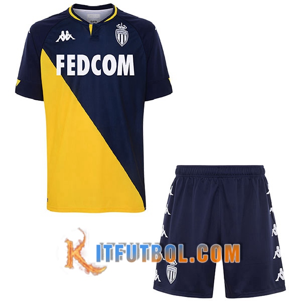 Camisetas Personalizadas Futbol AS Monaco Ninos Segunda 20/21