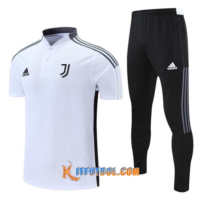 Camiseta Polo Juventus + Pantalones Blanca/Gris 2021/2022