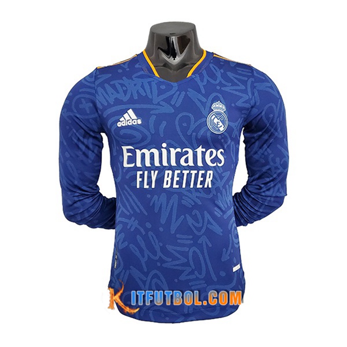 Camiseta Futbol Real Madrid Alternativo Manga Larga 2021/2022