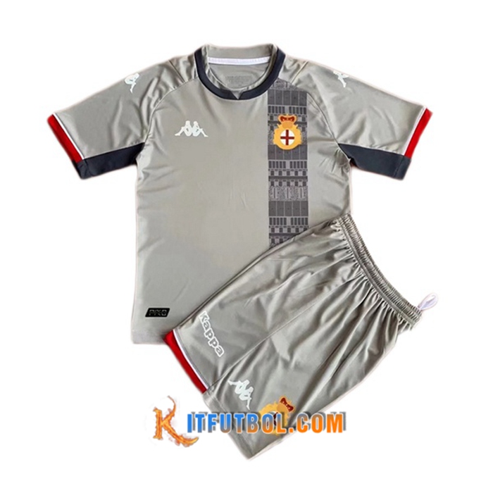 Camiseta Futbol Genoa Ninos Alternativo 2021/2022