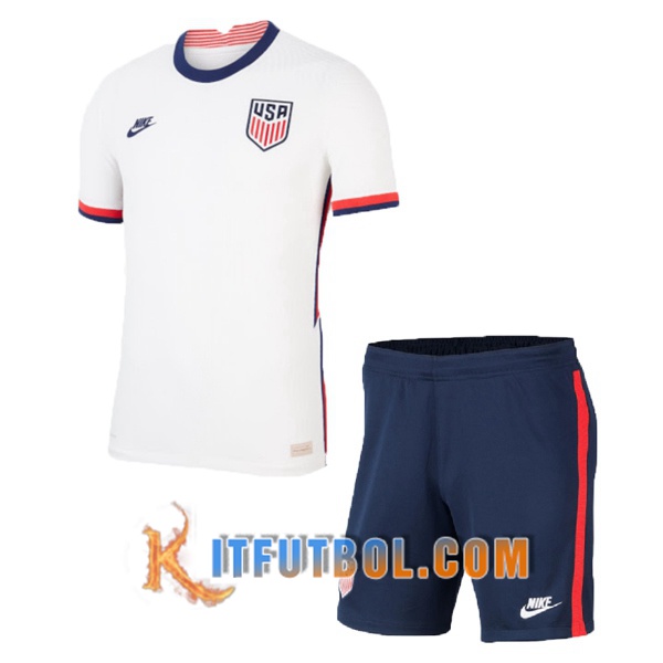 Camisetas Personalizadas Futbol Estados Unidos Ninos Segunda 20/21
