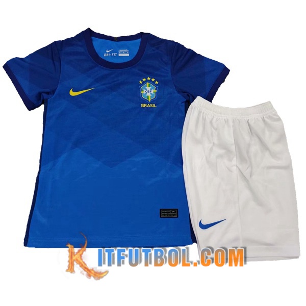 Camisetas Personalizadas Futbol Brasil Ninos Segunda Version Filtrada 20/21