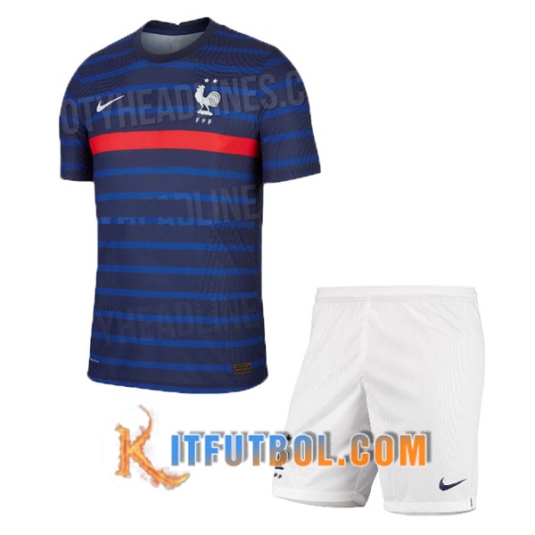 Camisetas Personalizadas Futbol Francia Ninos Primera Version Filtrada 20/21