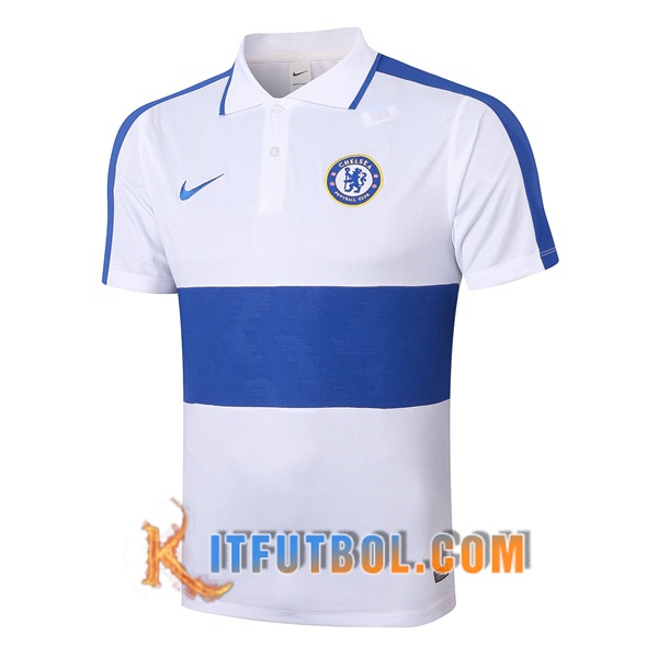 Nueva Polo Futbol FC Chelsea Blanco Azul 20/21