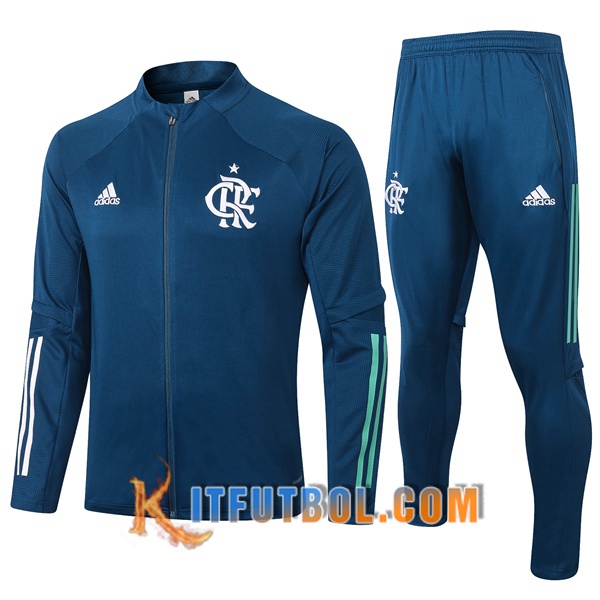 Nueva Chandal Futbol - Chaqueta + Pantalones Flamengo Azul Real 20/21