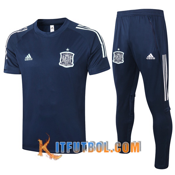 Camisetas de entrenamiento España + Pantalones Azul Royal 20/21