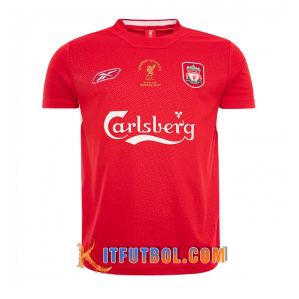 Camiseta Futbol FC Liverpool Retro Primera Champions 2005