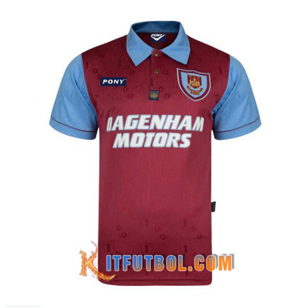 Camiseta Futbol West Ham Retro Primera 1995/1997