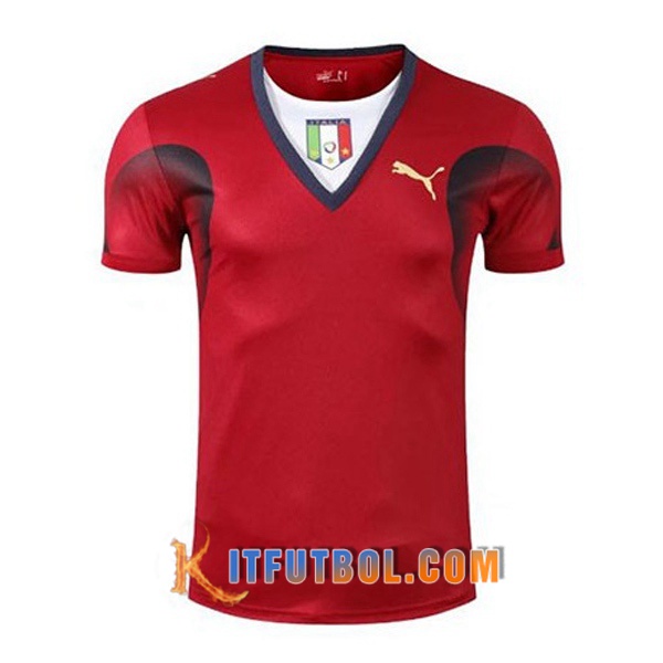 Camiseta Futbol Italia Retro Portero Roja Coupe du Monde 2006